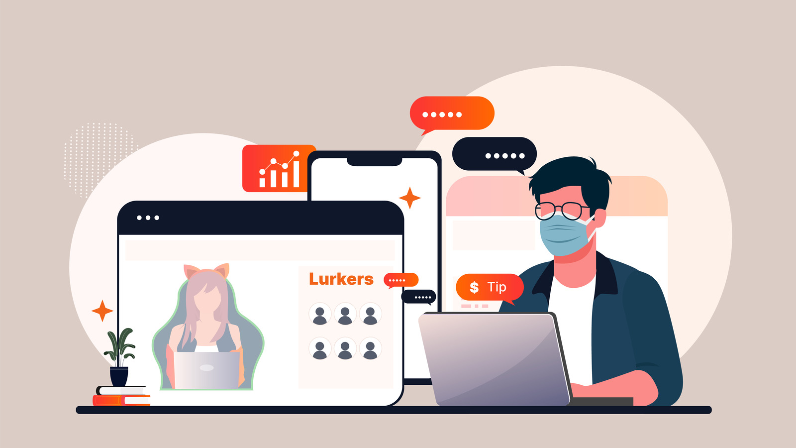 Drawing in Silent Viewers: Engaging the Webcam Lurkers